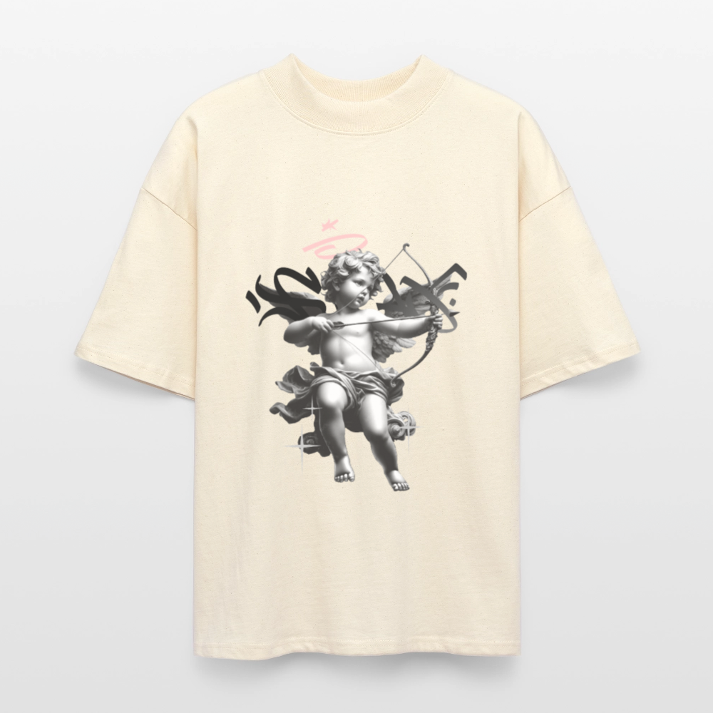 T-shirt bio "Ange" - blanc gris