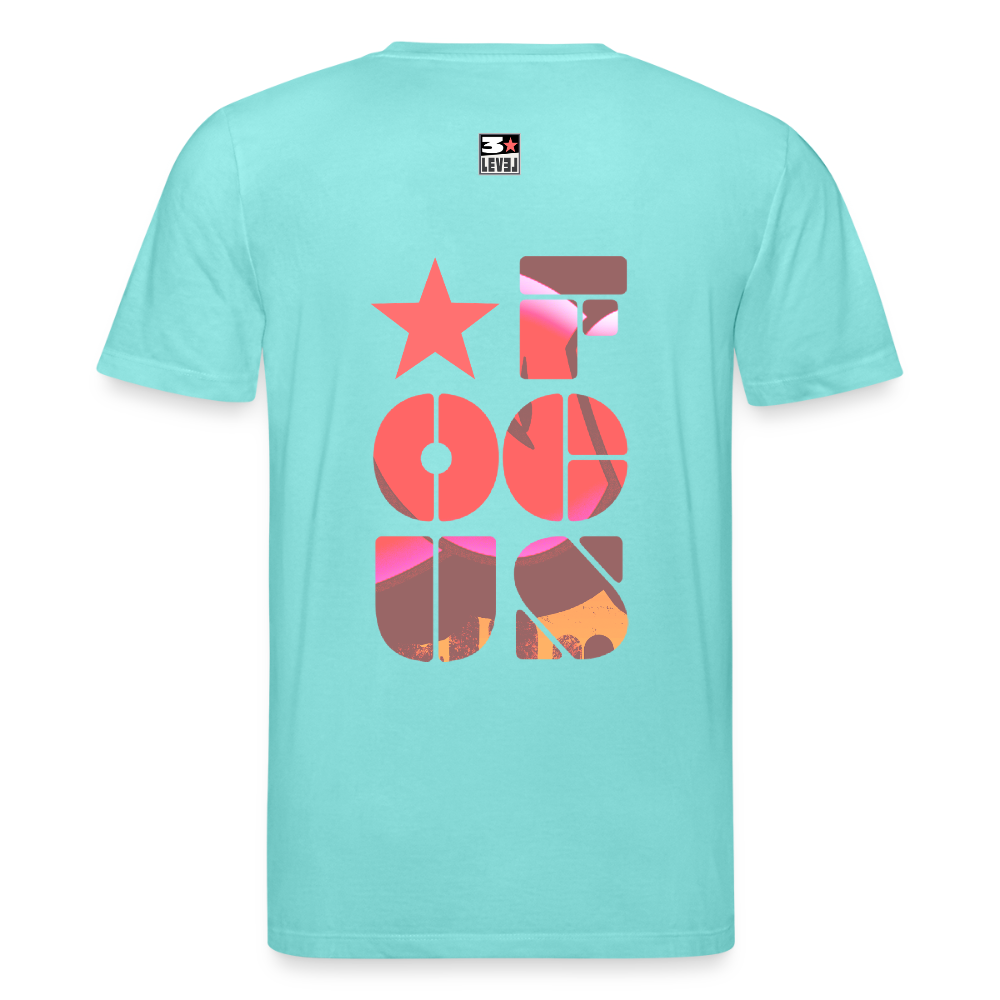 T-shirt "Focus" - bleu piscine