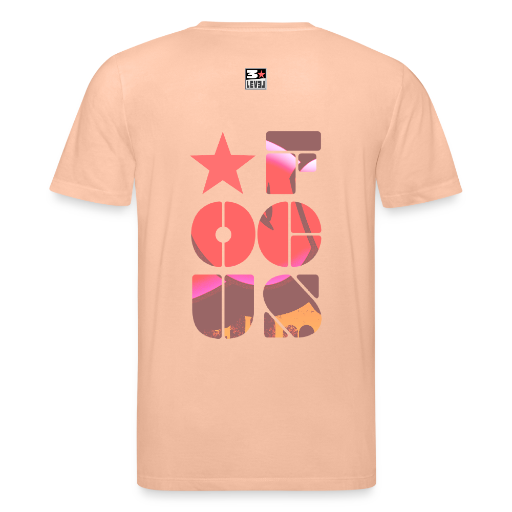 T-shirt "Focus" - pêche