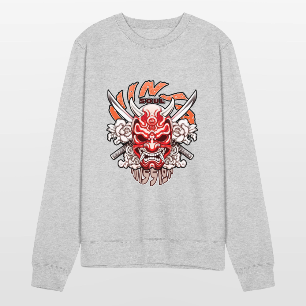 Sweat-shirt "Ninja" - gris chiné