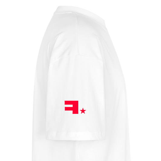 T-shirt blanc bio Collection "Reel" - blanc