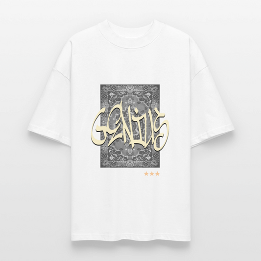 T-shirt bio "Genius" - blanc