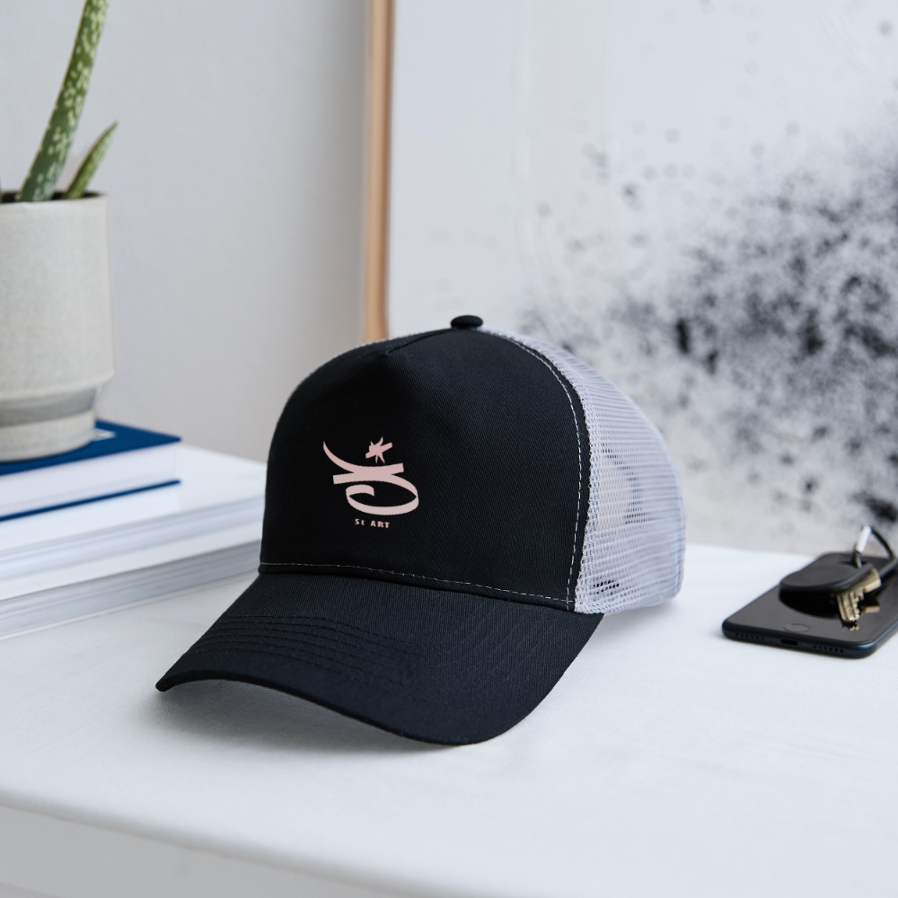 Casquette Trucker "3 st art" - noir/gris pierre