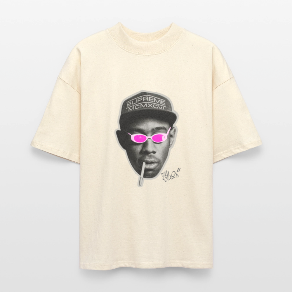 T-shirt bio "Tyler" - blanc gris