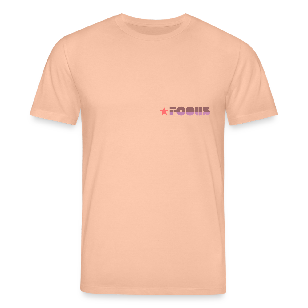 T-shirt "Focus" - pêche