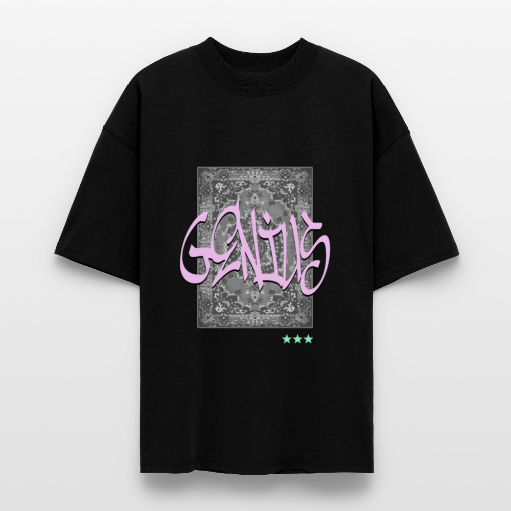 T-shirt bio "Genius" - noir