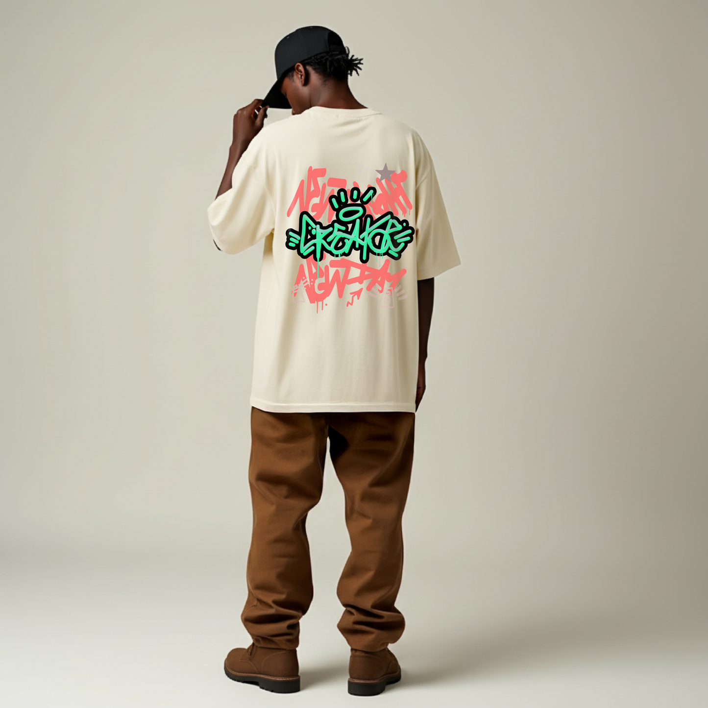 T-shirt oversize"Graffiti"