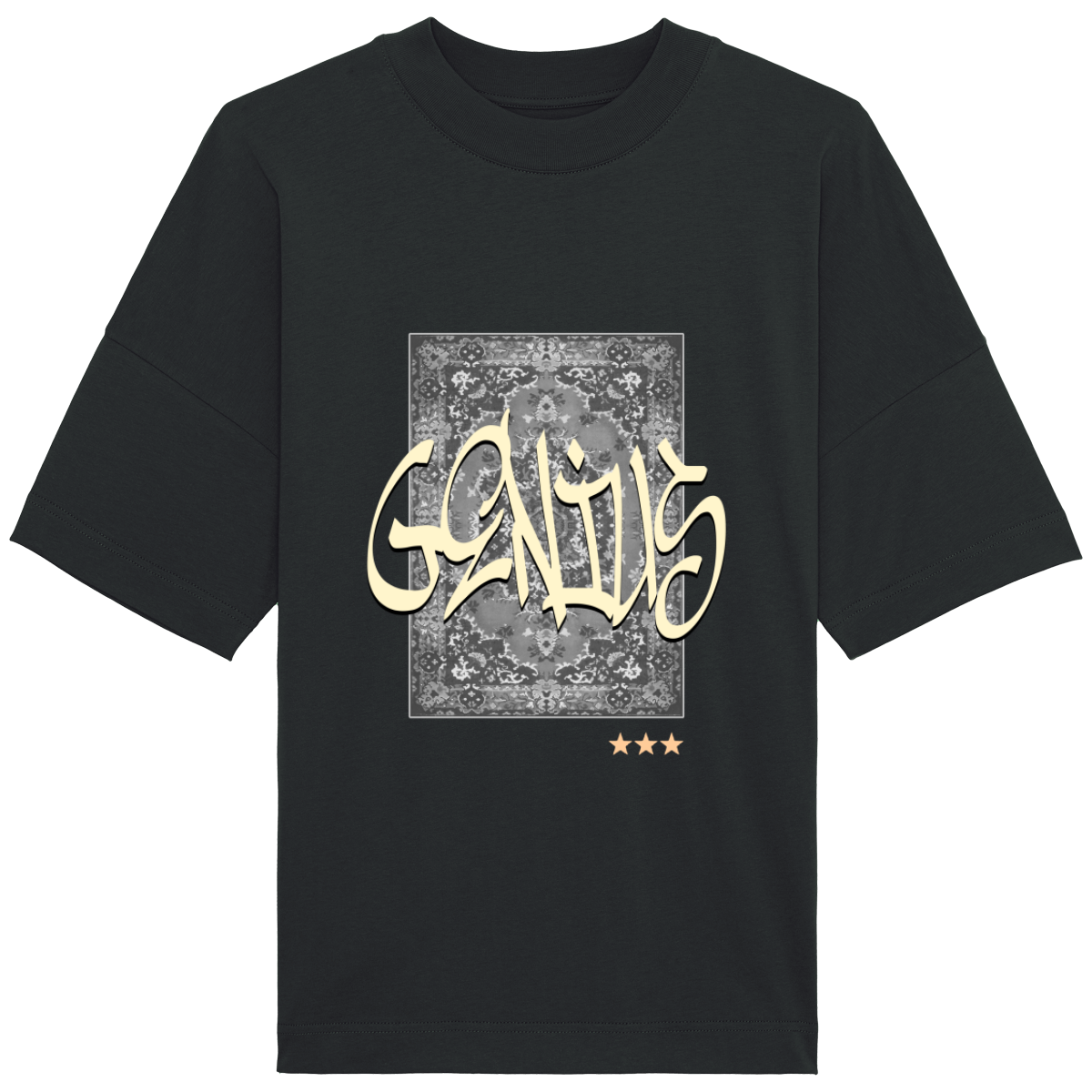 T-Shirt Oversized "Genius jaune"