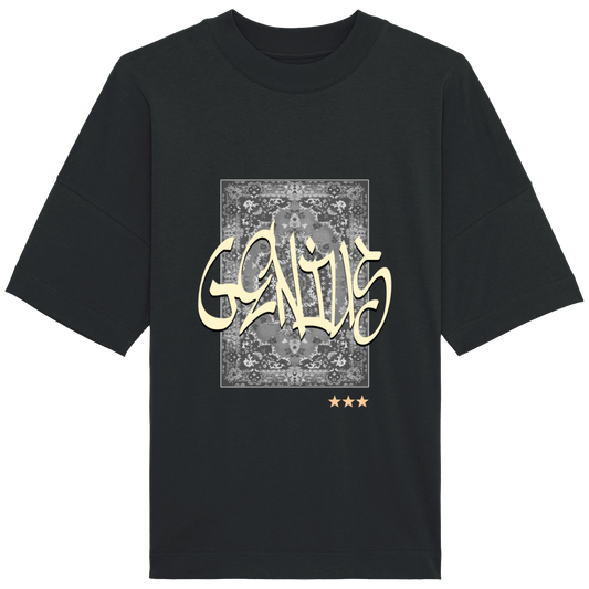 T-Shirt Oversized "Genius jaune"