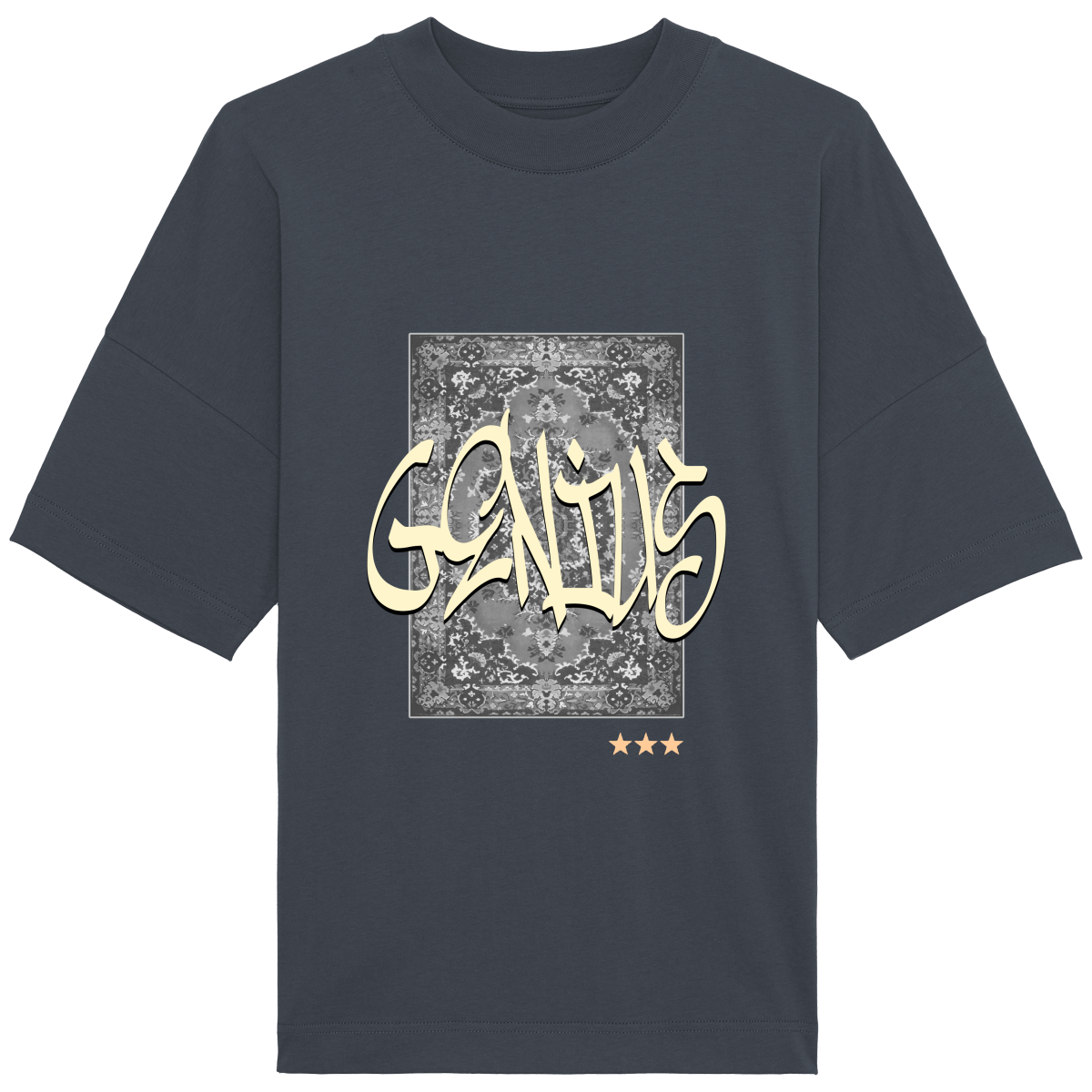 T-Shirt Oversized "Genius jaune"