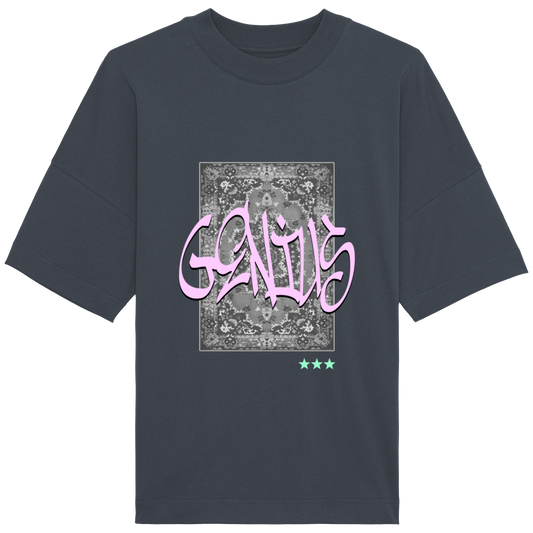 T-Shirt Oversized "Genius violet clair"