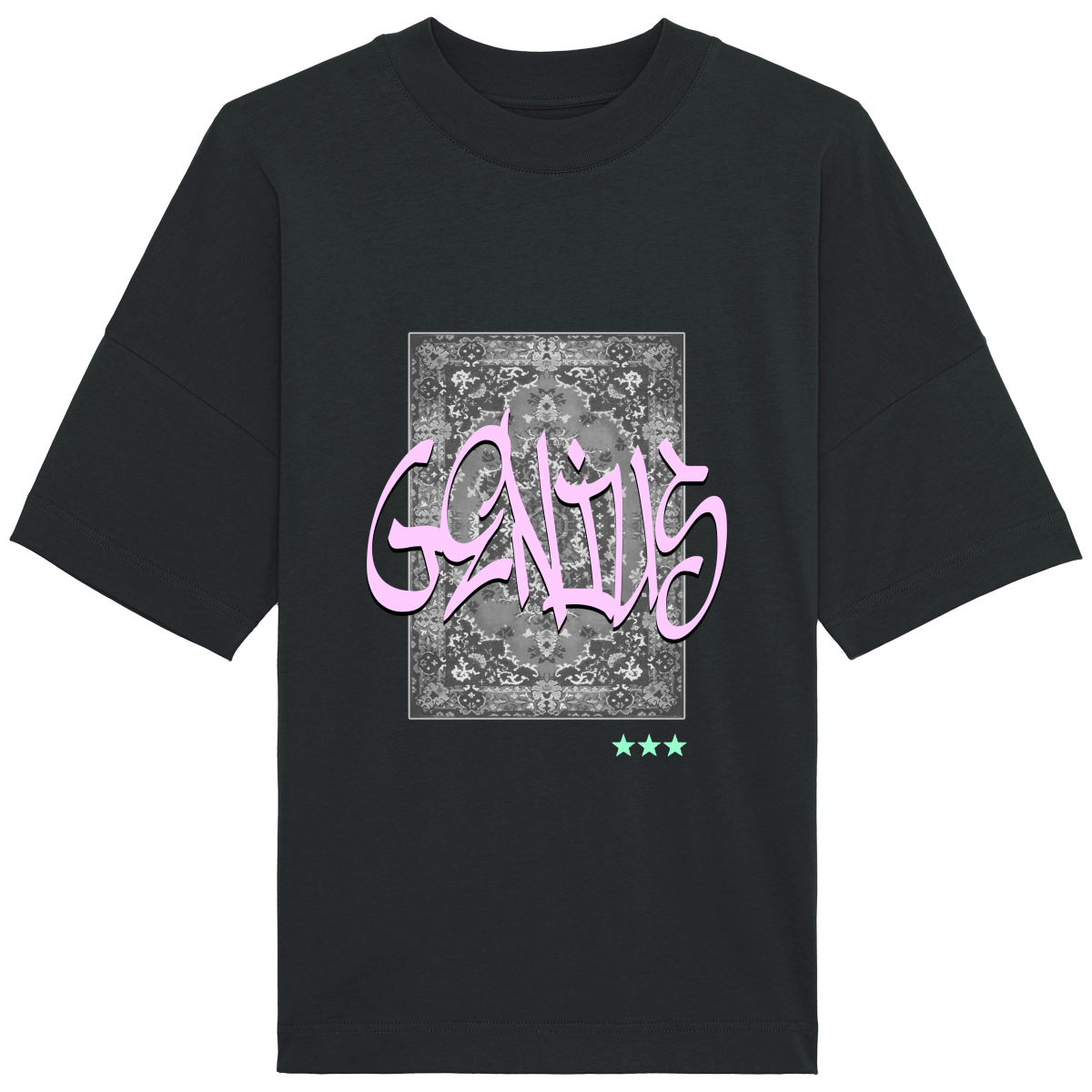 T-Shirt Oversized "Genius violet clair"