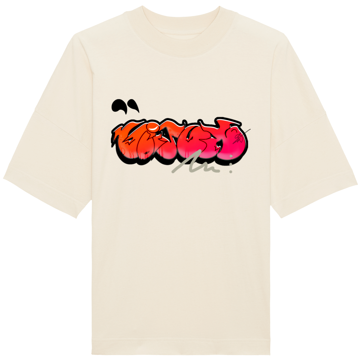 T-Shirt Oversized "Red glitch"