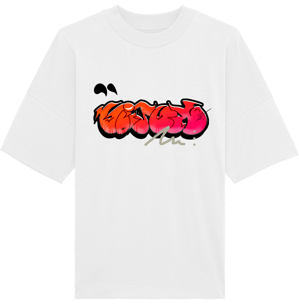 T-Shirt Oversized "Red glitch"