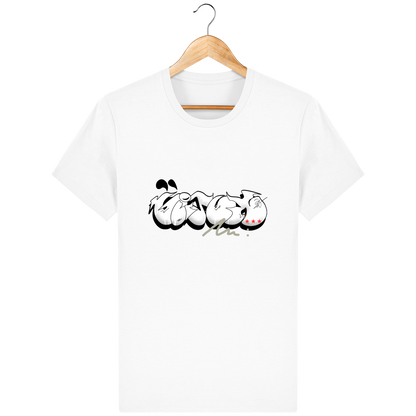 T-shirt coupe basique Femme "White Glitch"