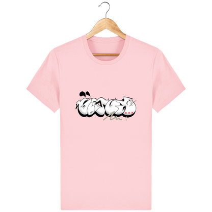T-shirt coupe basique Femme "White Glitch"