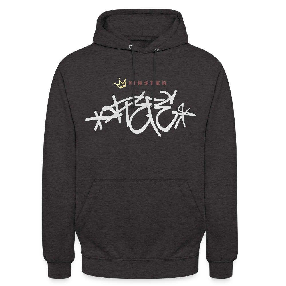 Sweat-shirt à capuche "Master piece" unisexe - charbon