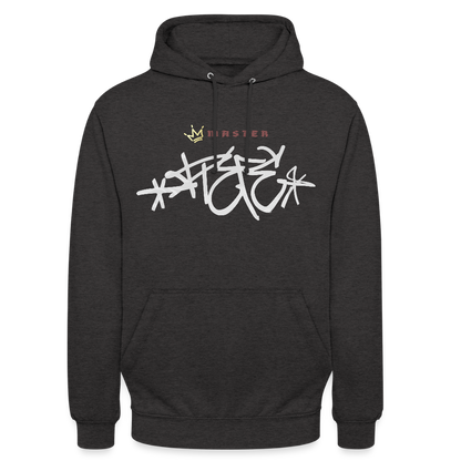 Sweat-shirt à capuche "Master piece" unisexe - charbon
