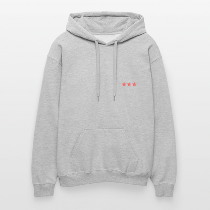 Sweat à capuche "Nope" - gris clair chiné