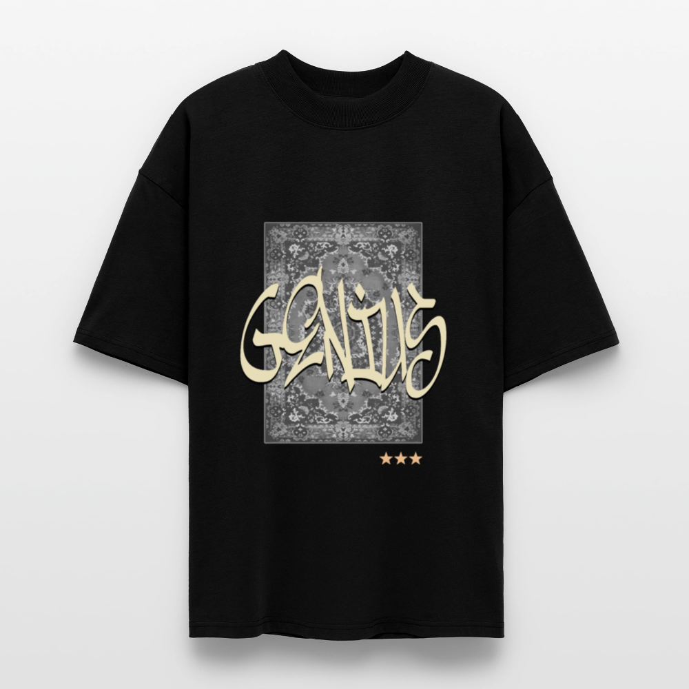 T-shirt bio "Genius" - noir