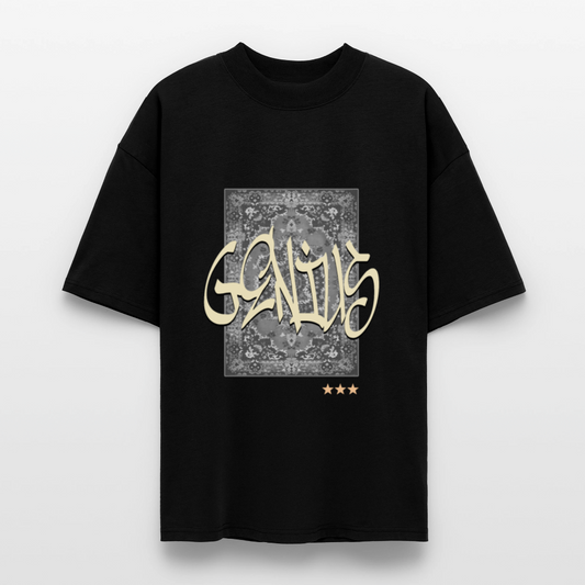 T-shirt bio "Genius" - noir
