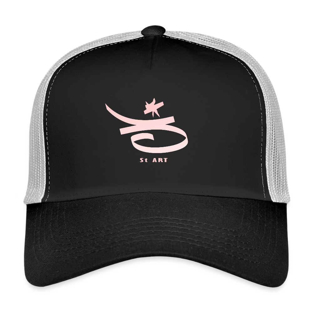 Casquette Trucker "3 st art" - noir/gris pierre