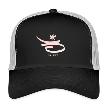 Casquette Trucker "3 st art" - noir/gris pierre