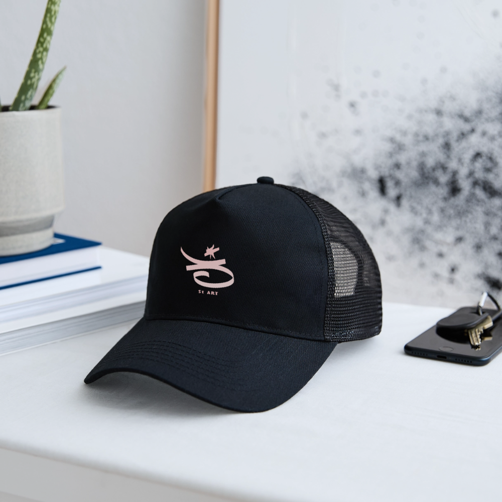 Casquette Trucker "3 st art" - noir/noir