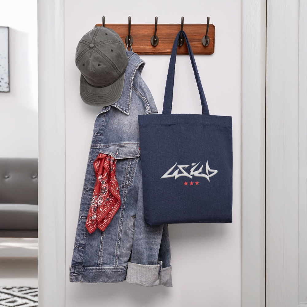 Cabas "Wild" - mélange bleu