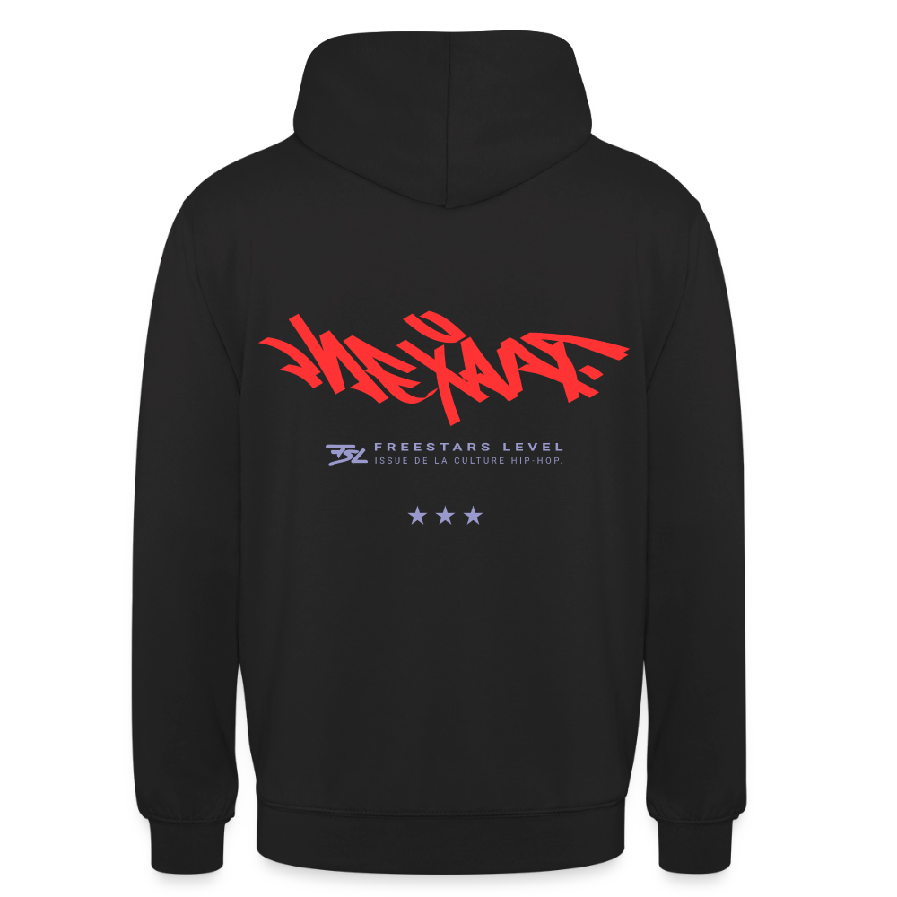 Hoodie  unisexe collection "NEXART" - noir