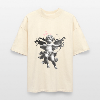 T-shirt bio  "Ange" - blanc gris