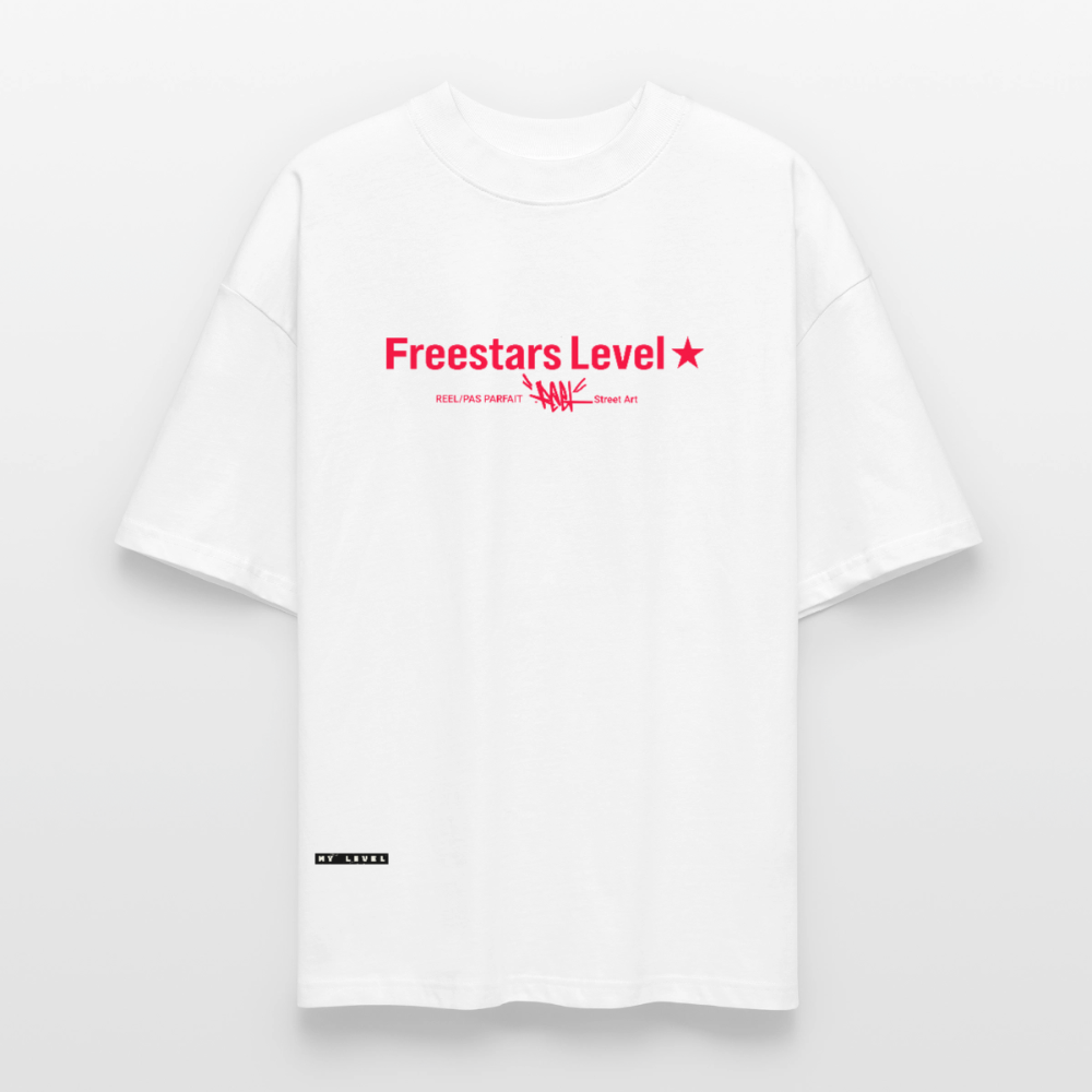 T-shirt blanc bio Collection "Reel" - blanc