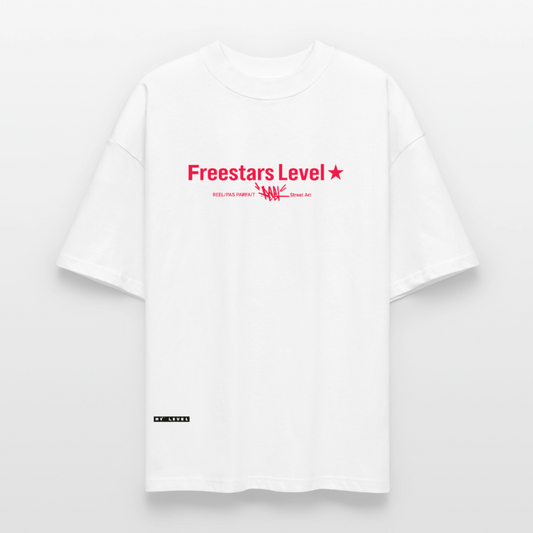 T-shirt blanc bio Collection "Reel" - blanc