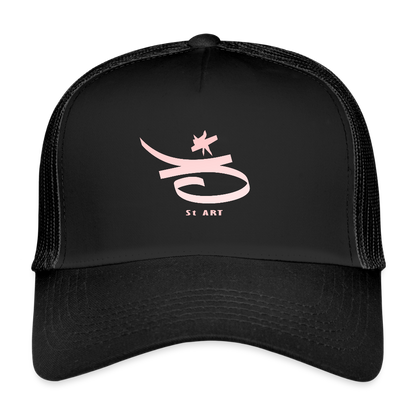 Casquette Trucker "3 st art" - noir/noir