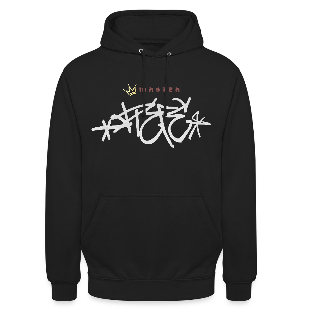 Sweat-shirt à capuche "Master piece" unisexe - noir