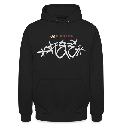 Sweat-shirt à capuche "Master piece" unisexe - noir