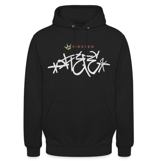 Sweat-shirt à capuche "Master piece" unisexe - noir