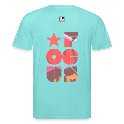 T-shirt "Focus" - bleu piscine