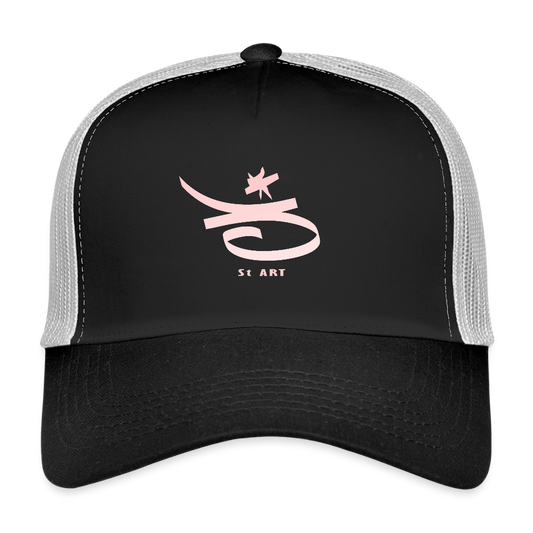 Casquette Trucker "3 st art" - noir/gris pierre