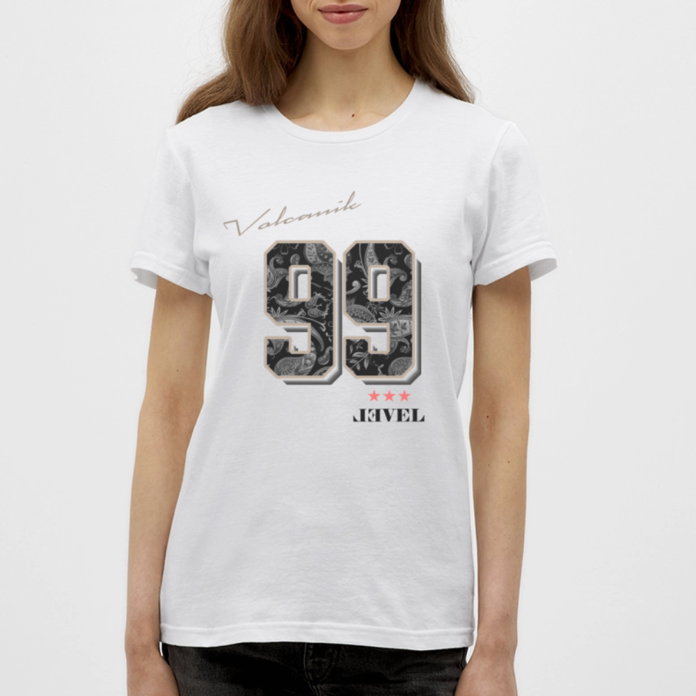 T-shirt Femme "N° 99 Paisley" - blanc