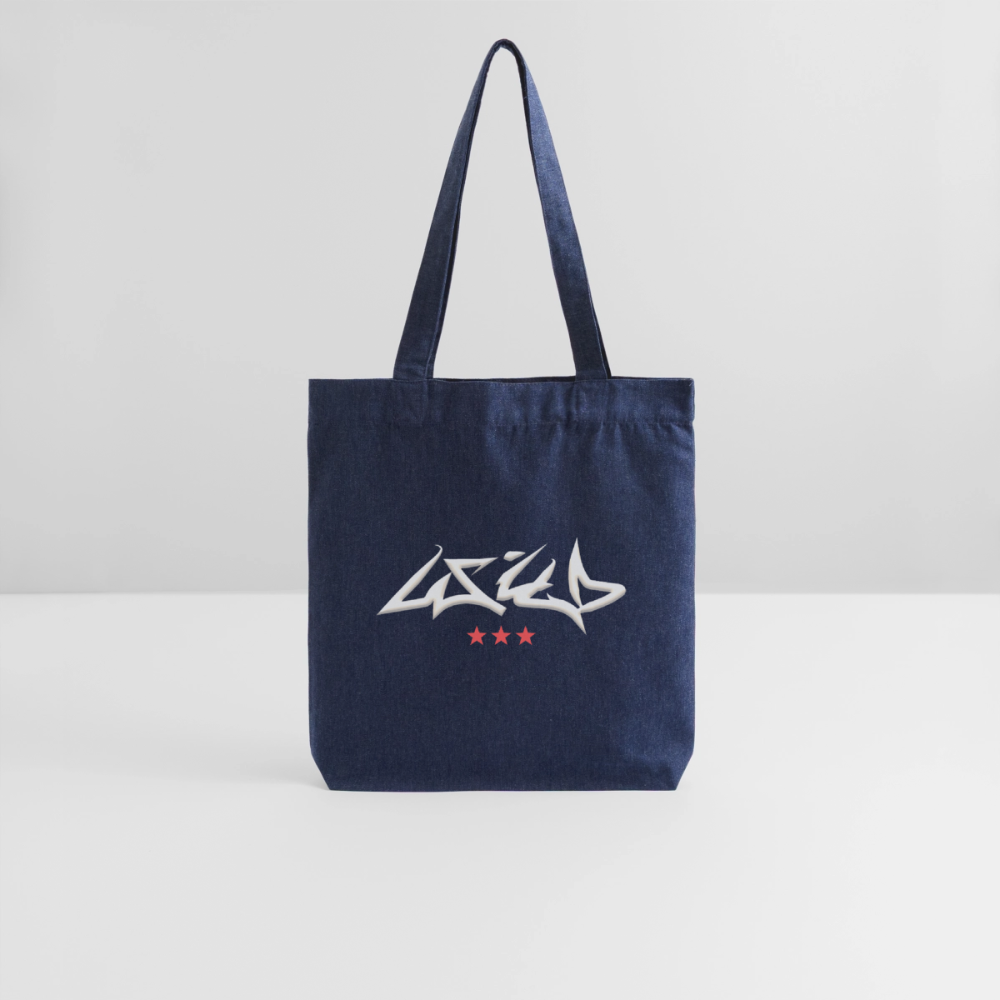 Cabas "Wild" - mélange bleu