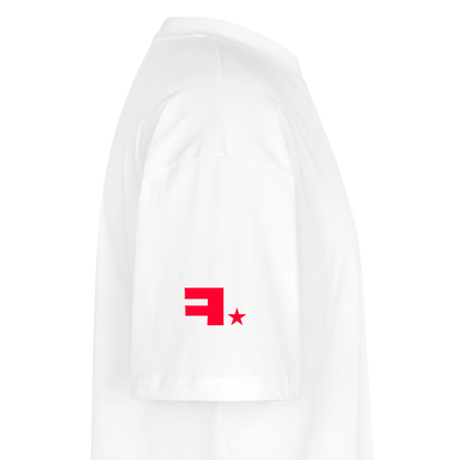 T-shirt blanc bio Collection "Reel" - blanc