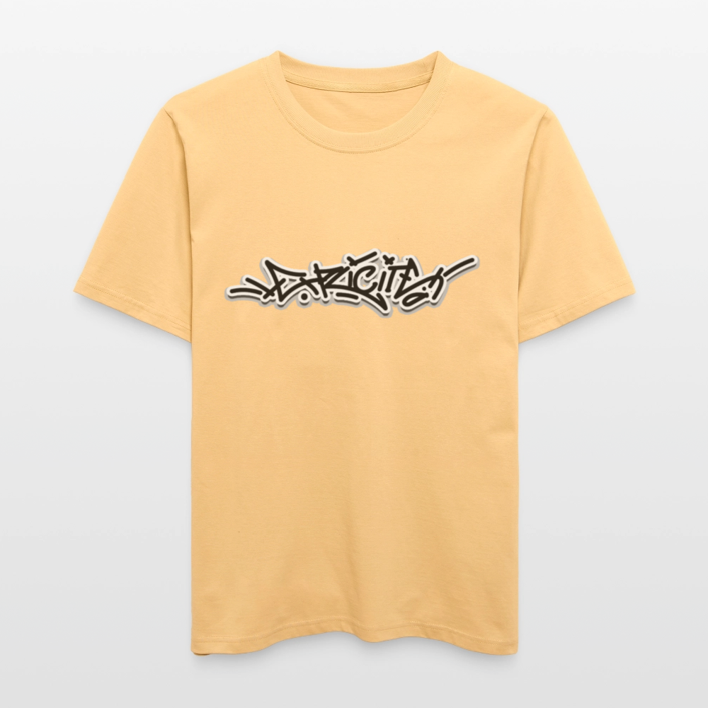 T-shirt "Explicite" - jaune délavé