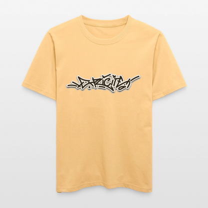 T-shirt "Explicite" - jaune délavé