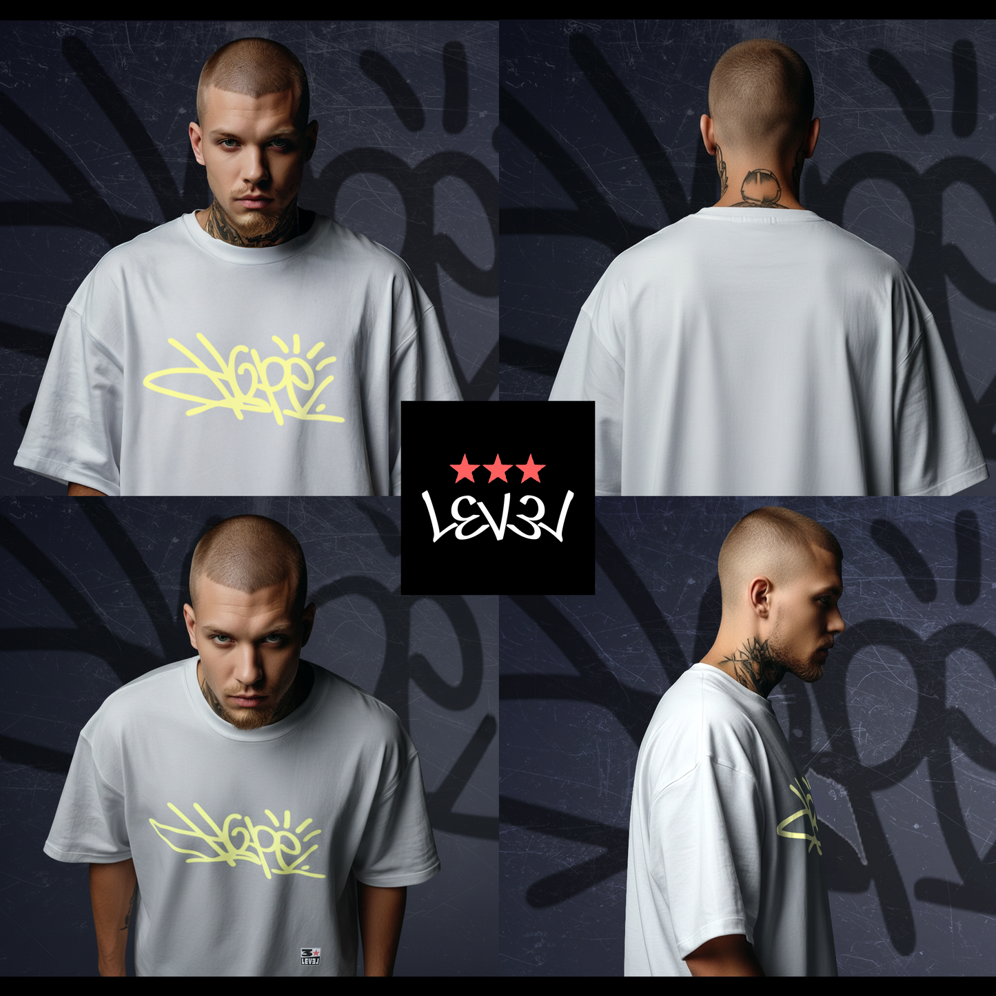 T-shirt oversize "HOPE"