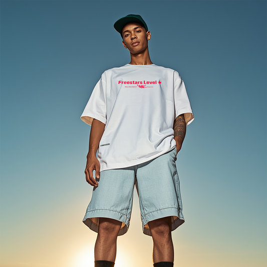 T-shirt blanc bio Collection "Reel"